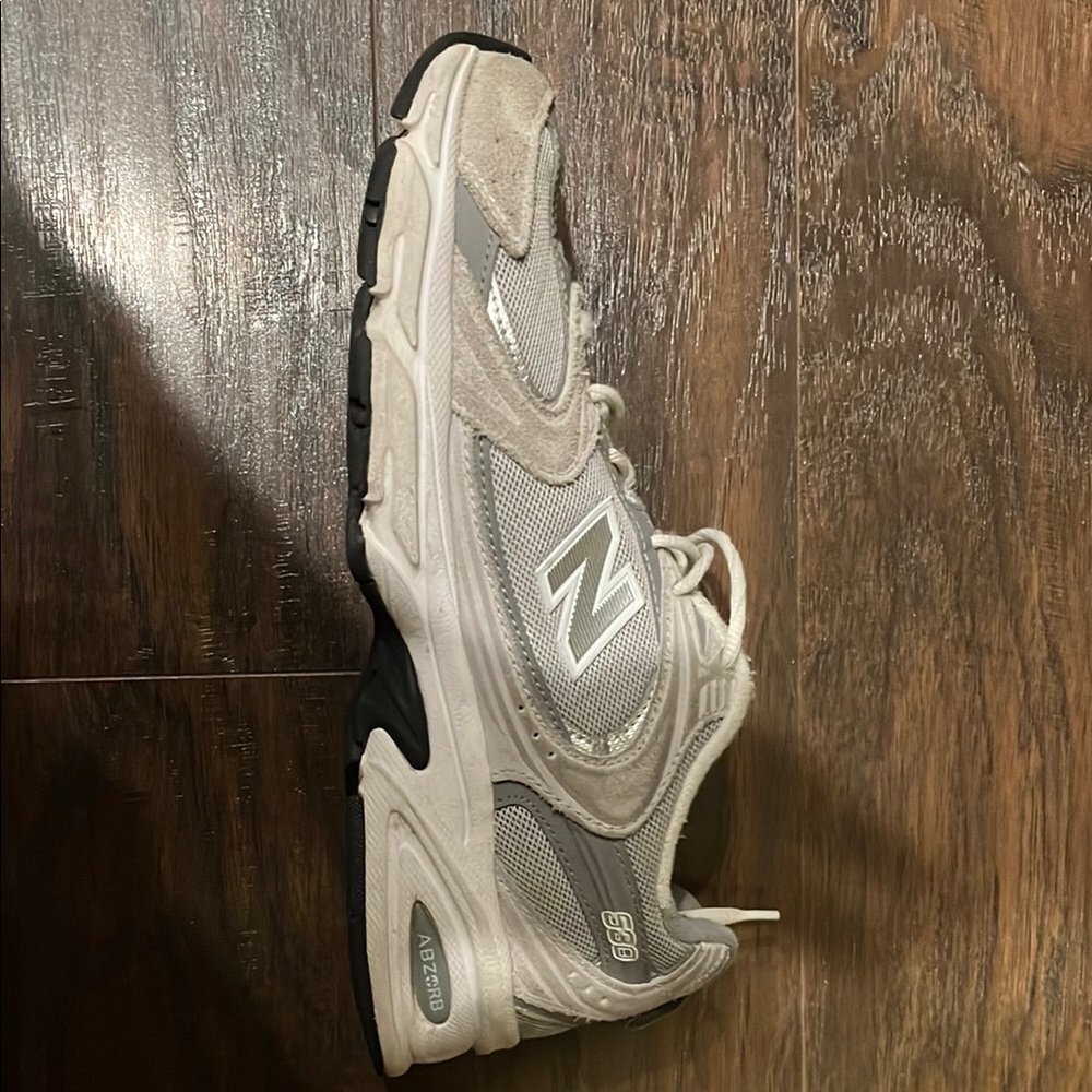 New Balance Gray and White Athletic Shoes
